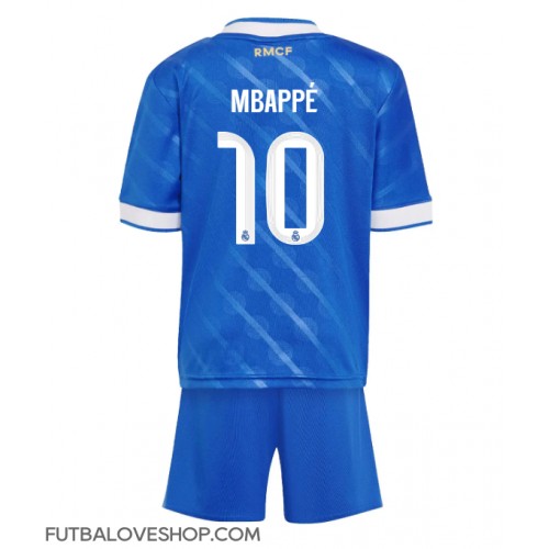 Dres Real Madrid Kylian Mbappe #10 Tretina pre deti 2025-26 Krátky Rukáv (+ trenírky)